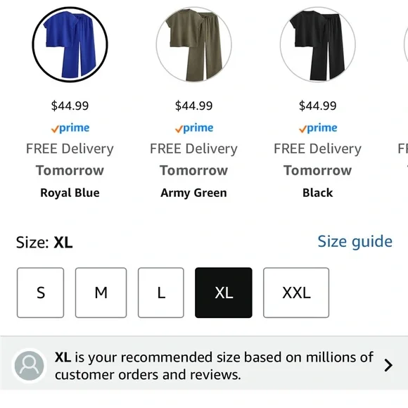 Vibrant Blue Textured Lounge Set. Wide leg pant. - Picture 7 of 7